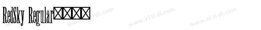 RedSky Regular字体转换